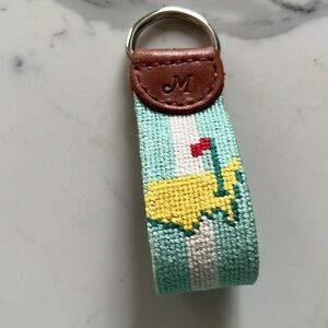 Masters S&B Key ring with Yellow and Green Design - The Masters-Augusta!